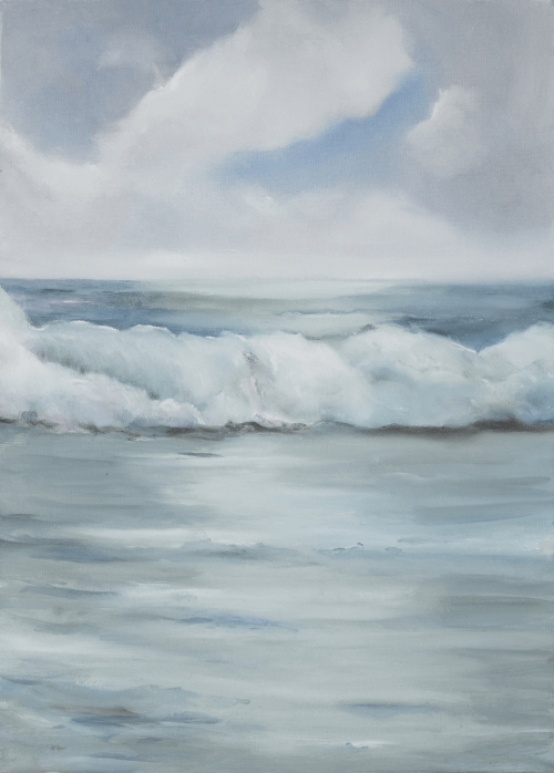 Vague 1 - Huile sur toile - 55x47