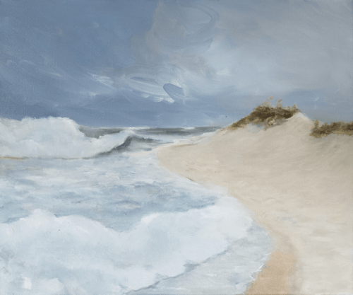 Vague 6 - Huile sur toile - 55x47