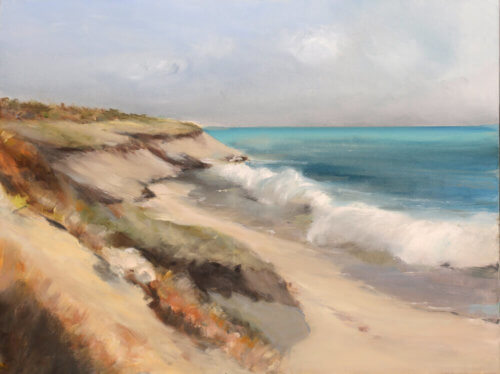 Vague 13 - Huile sur toile - 61x46