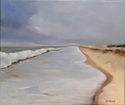 Vague 14 - Huile sur toile - 55x47