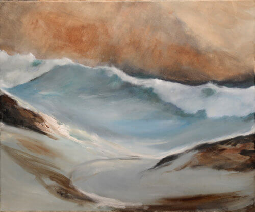 Vague 15 - Huile sur toile - 65x54